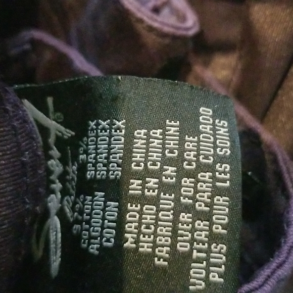 3/$25 Seven7 Size 6P Purple Skinny Jeans - Picture 6 of 6